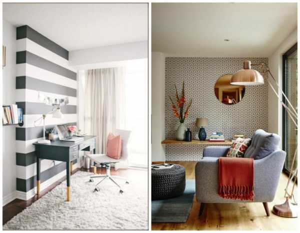 Три вида обоев в одной комнате фото – Комбинирование обоев в интерьере - 120 фото лучших идей по дизайну
