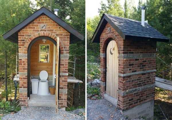 Туалет на даче кирпичный – Кирпичный туалет на даче своими руками чертежи размеры