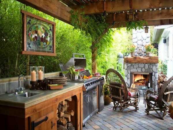 Уличные кухни – Летняя кухня на даче. Проекты, фото, интересные идеи