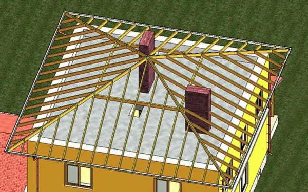 Установка стропил четырехскатной крыши – Стропильная система четырехскатной крыши: схемы и монтаж конструкции