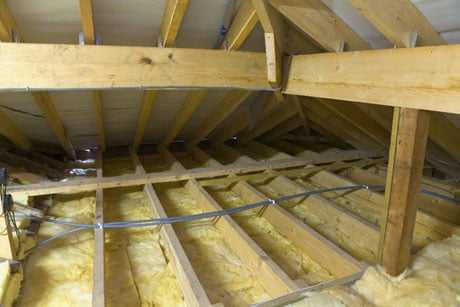 Утепление бетонного потолка изнутри – Как утеплить потолок изнутри дома: утепление потолка в частном доме пеноплексом изнутри, чем можно утеплить?