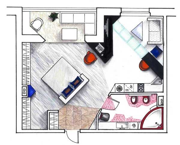 Варианты дизайна квартиры студии – Дизайн маленькой квартиры-студии: 75 фото реальных интерьеров