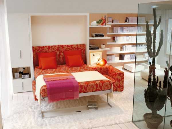 Встроенные кровати спальное место в стену или в шкаф вертикальные – откидная, встроенная икеа, складные транформеры в стене, с подъемным механизмом, видео