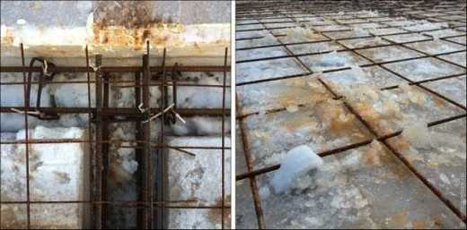 Заливка бетона в минусовую температуру – При какой температуре можно заливать бетон: цементирование на улице